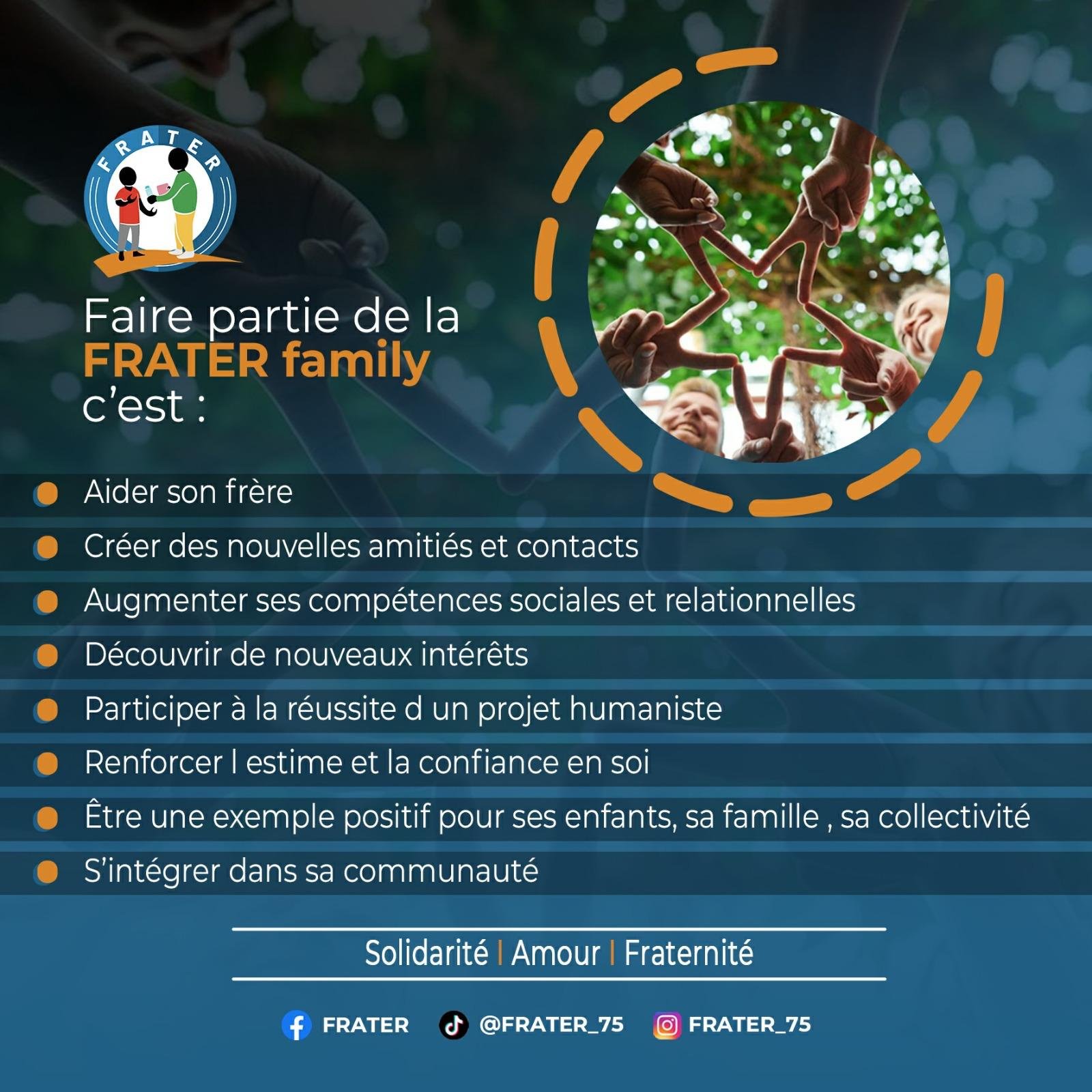 Faire Partie de la FRATER Family